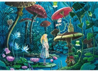 Puzzle Michèle Wilson - Alice in Wonderland (100 Big Wooden Pieces)