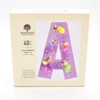 Fairies Whimsy Wood Alphabet Letter A (40 Pieces) Shaped