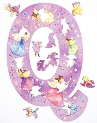 Dinosaurs Whimsical Wood Alphabet Letter X (40 Pieces) Shaped — view 4