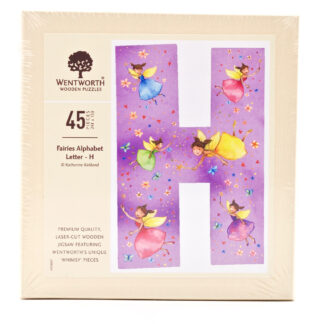 Fairies Whimsy Wood Alphabet Letter H (45 Pieces) Shaped