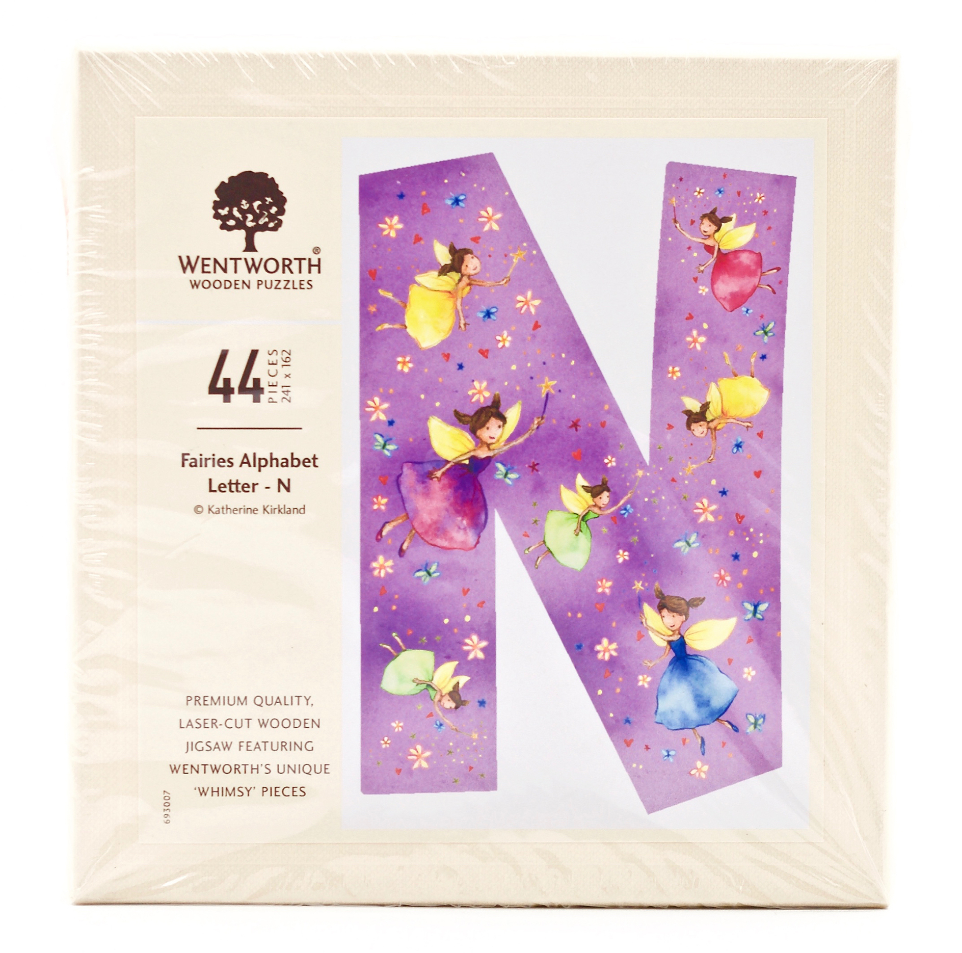 Fairies Whimsy Wood Alphabet Letter N (44 Pieces) Shaped