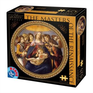 Madonna della Melagrana - Botticelli - 525 Pieces - Round Puzzle