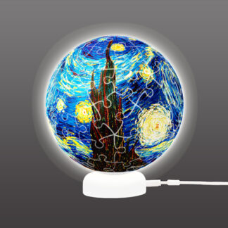 The Starry Night, Van Gogh - Puzzle Sphere Light - 60 pieces — view 2
