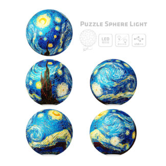 The Starry Night, Van Gogh - Puzzle Sphere Light - 60 pieces — view 5