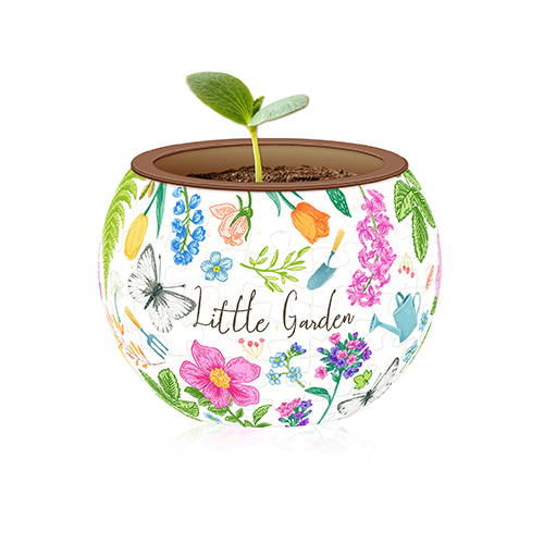Little Garden - Puzzle Flowerpot - 80 curved pieces