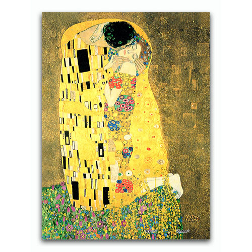 The Kiss by Klimt - Showpiece XS - 150 pieces with matching easel & frame