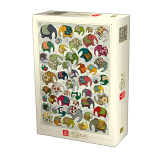 Elephants - Pattern Puzzle - 1000 Pieces