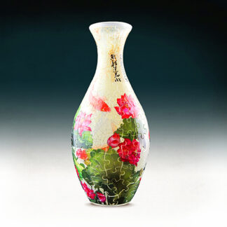 Carp with Lotus - Puzzle Vase - Translucent - 160 pieces