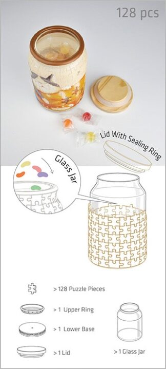 Take A Nap - Puzzle Jar - Translucent - 128 pieces — view 5