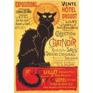 Le Chat Noir - French Vintage Poster - 1000 pieces