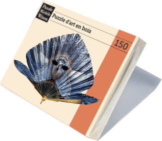 Puzzle Michèle Wilson - Blue Feather Fan  (150 Wooden Pieces & Shaped)