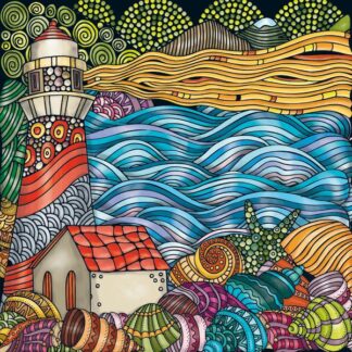 Lighthouse - Curiosi Q Puzzle - Colour Mix - 72 pieces