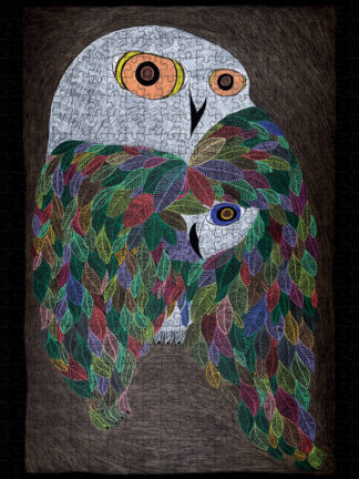 Colourful Wild Owl - 500 Pieces Pomegranate Puzzle — view 2