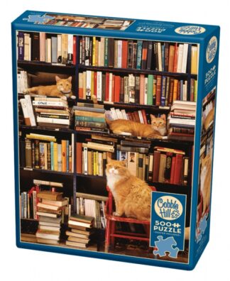 Gotham Bookstore Cats - 500 pieces — view 2