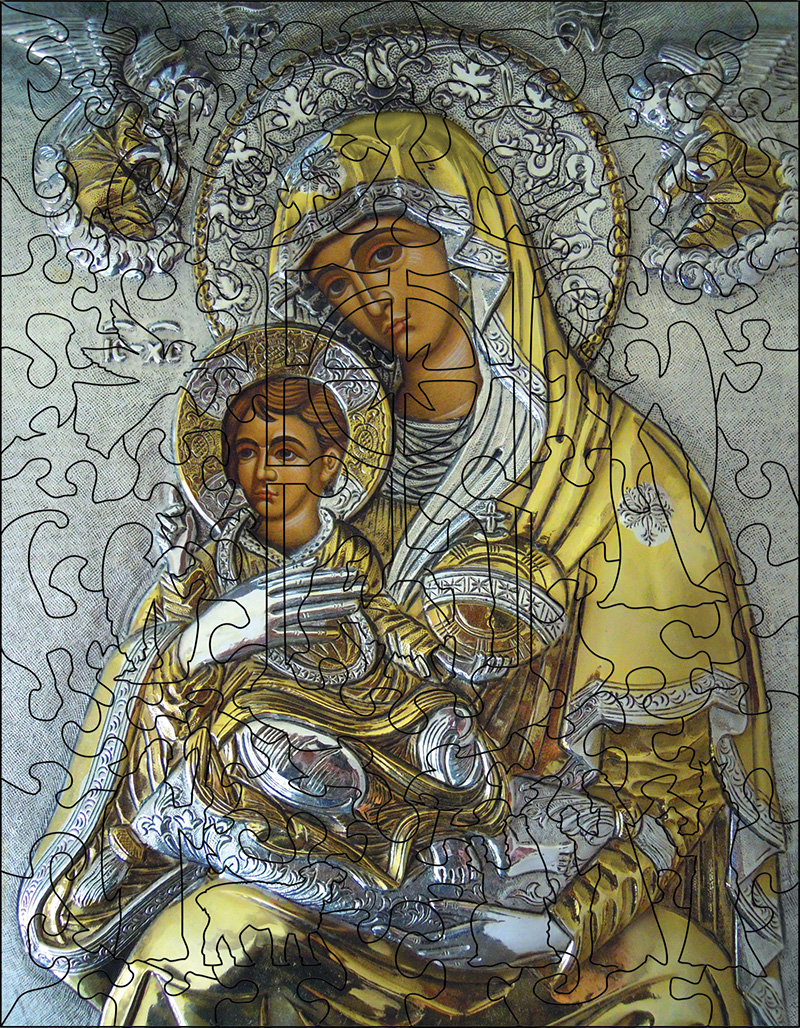 Christmas Postcard: Relic Madonna & Child - 88 pieces - Image 8