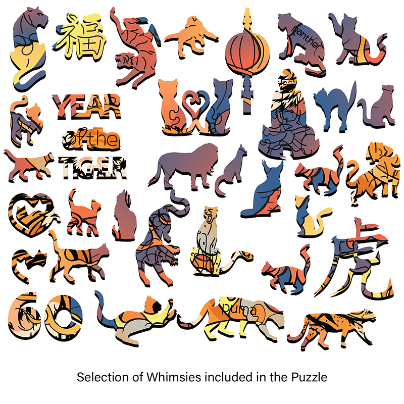 Year of the Tiger | 2022 | Soul Puzzles | Whimsy Wood Puzzle