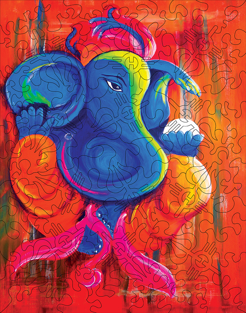 Ganesha - 111 pieces - Trident whimsy cut - Hindu Series - Image 2