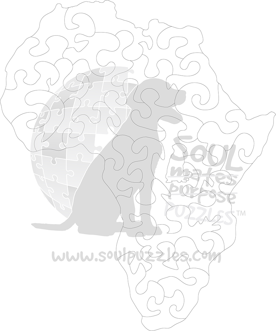 Jabali: Rock / Honouring our Women - 33 pieces - Africa Shaped Series - Image 3