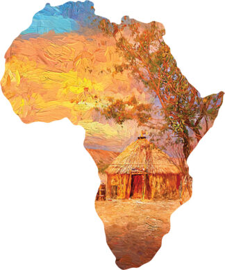 Ikhaya : Home / Hut - 93 pieces - Africa Shaped Series