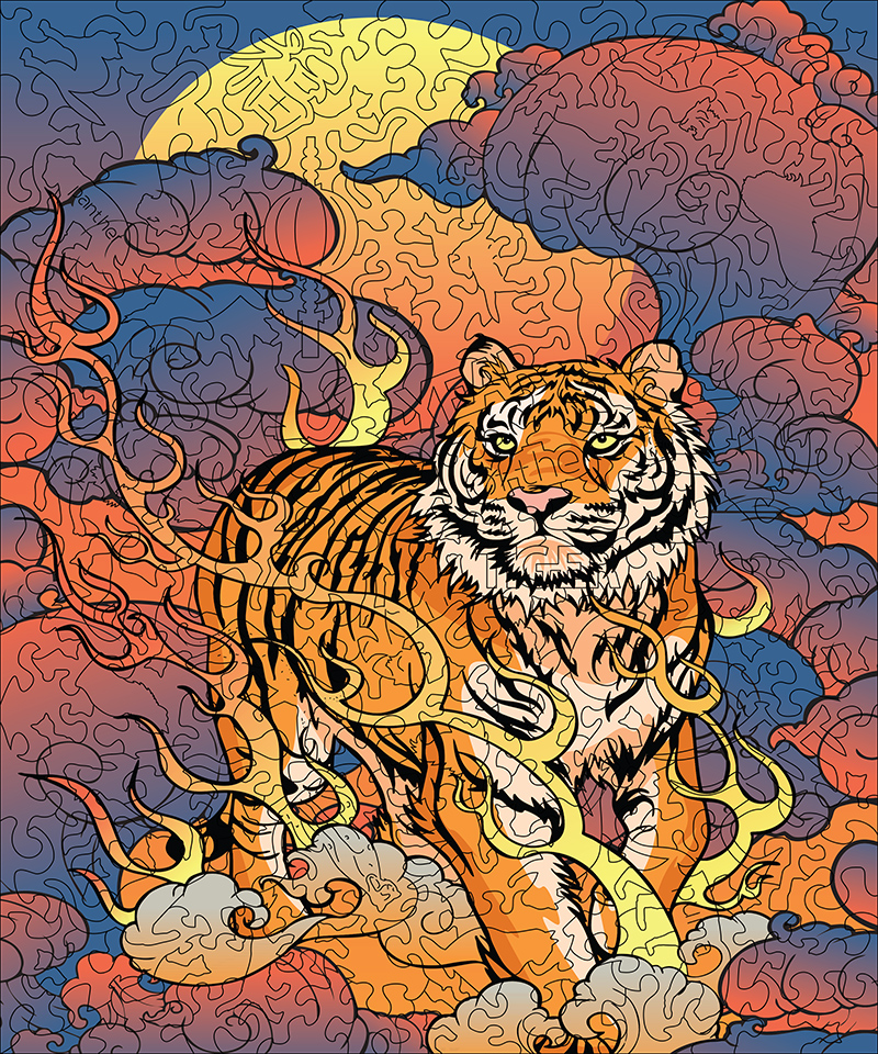 Year of the Tiger | 2022 | Soul Puzzles | Whimsy Wood Puzzle