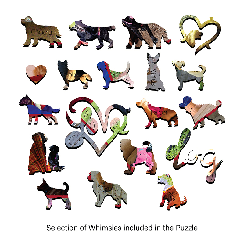 Good Dog SA Collage - 306 pcs - Dog Series - whimsy wood puzzle - Image 4