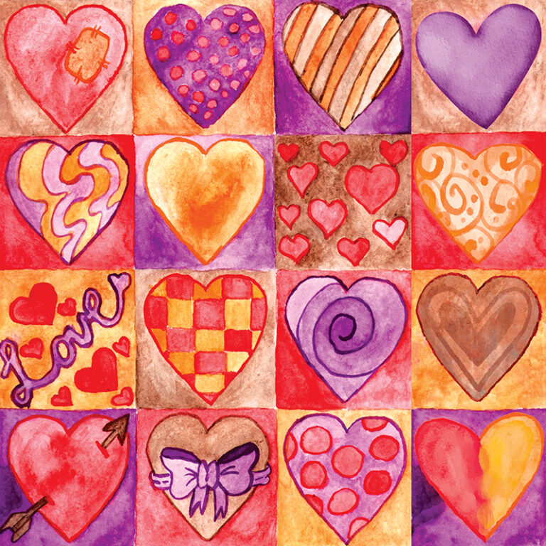 About Love heart-collage whimsy puzzle