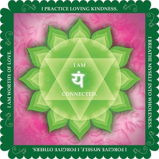 Heart Chakra - Mandala - Shaped - 313 Pieces whimsical wood jigsaw puzzle.