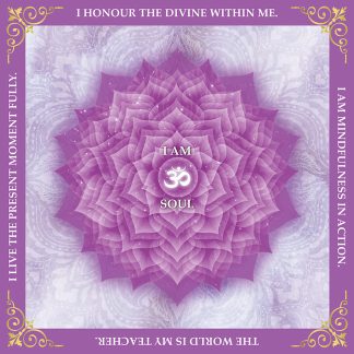 Crown Chakra - Mandala - Square - 264 Pieces whimsical wood jigsaw puzzle.
