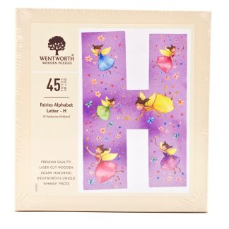 Fairies Whimsy Wood Alphabet Letter H (45 Pieces) Shaped