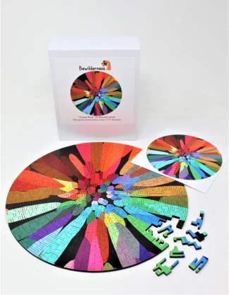 Bewilderness Puzzles - Flower Burst - 330 geometric pieces - round