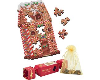 Festive Gingerbread House - Whimsy Wood 36 Pieces in a Christmas Cracker