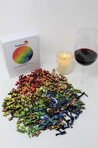 Bewilderness Puzzles - Joyful - 330 geometric pieces - round