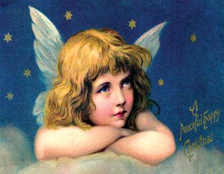 Christmas Postcard:  Angel Blessing - 88 pieces