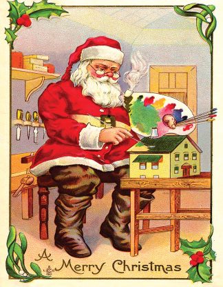 Christmas Postcard: Santa's Workshop - 88 pieces