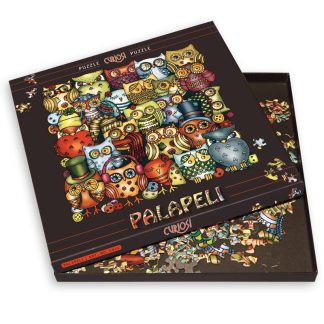 Owls Collage - Palapeli - 211 pieces with display frame
