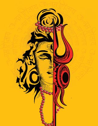 Hindu Postcard: Mahadev - 88 pieces