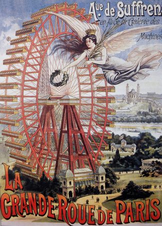 Le Grande Roue de Paris - French Vintage Poster - 1000 pieces