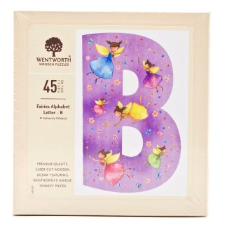 Fairies Whimsy Wood Alphabet Letter B (45 Pieces) Shaped