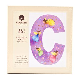 Fairies Whimsy Wood Alphabet Letter C (46 Pieces) Shaped