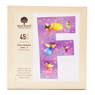 Fairies Whimsy Wood Alphabet Letter F (45 Pieces) Shaped