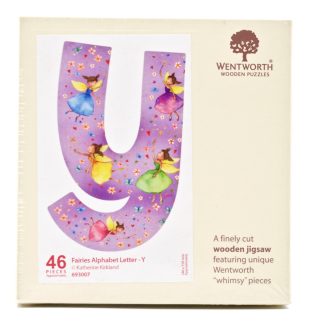 Fairies Whimsy Wood Alphabet Letter Y (46 Pieces) Shaped