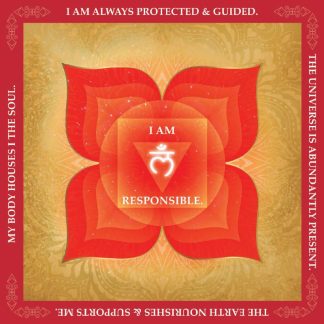 Mini Lotus - Root Chakra - Square - 25 Pieces whimsical wood jigsaw puzzle.