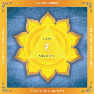 Mini Lotus - Solar Plexus Chakra - Square - 25 Pieces whimsical wood jigsaw puzzle.