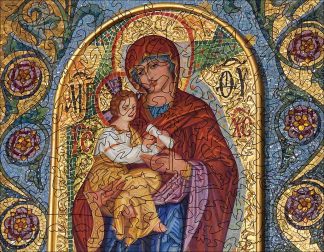 Sanctuary of Lourdes - Peace by Piece - Landscape, Rect - 78 Pieces whimsical wood jigsaw puzzle.