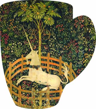 CC - Unicorn - Unicorn Magic - The Captive Unicorn - Cup Shaped - 41 Pieces whimsical wood jigsaw puzzle.