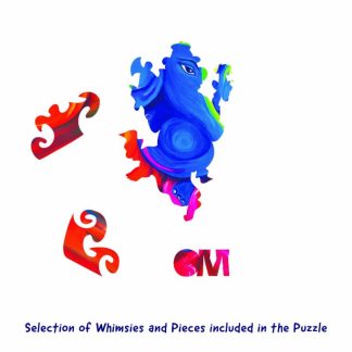 CC - Ganesha CCW - Ganesha - Cup Shaped - 42 Pieces whimsical wood jigsaw puzzle.