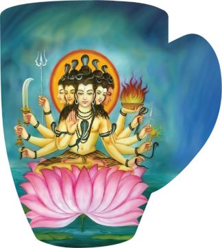 CC - Shiva - Panchakarma - Cup Shaped - 41 Pieces whimsical wood jigsaw puzzle.