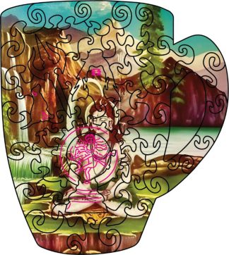 CC - Shiva - Aadhiyogi - Cup Shaped - 41 Pieces whimsical wood jigsaw puzzle.