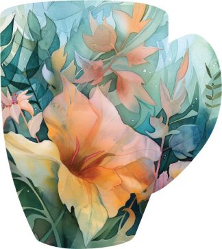CC - You're Amazing - Joyful Geometrics - Cup Shaped - 39 Pieces whimsical wood jigsaw puzzle.