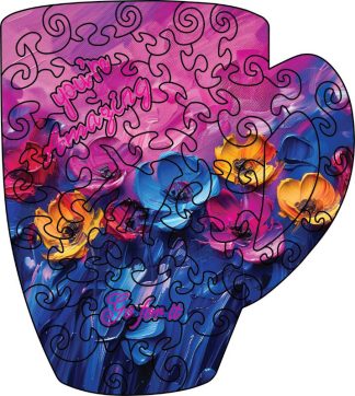 CC - You're Amazing - Dreamscapes - Cup Shaped - 39 Pieces whimsical wood jigsaw puzzle.